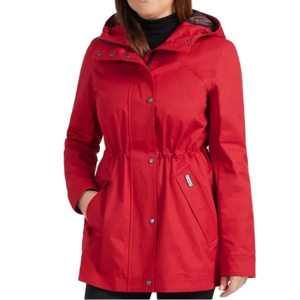 Hunter rain jacket in red size XL